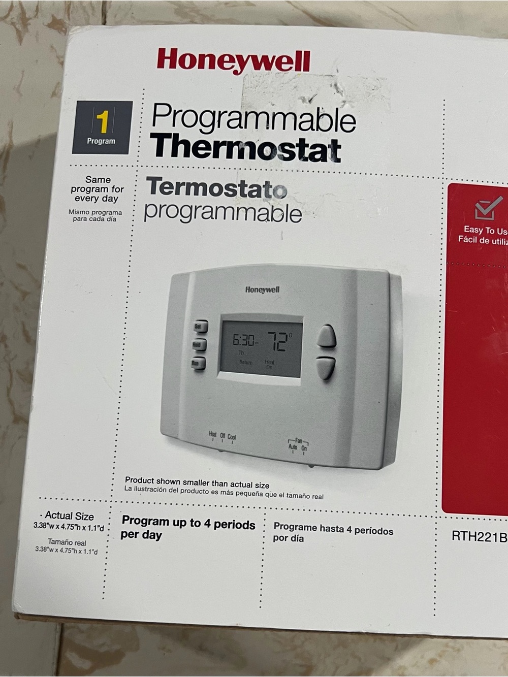 Honey well thermostat